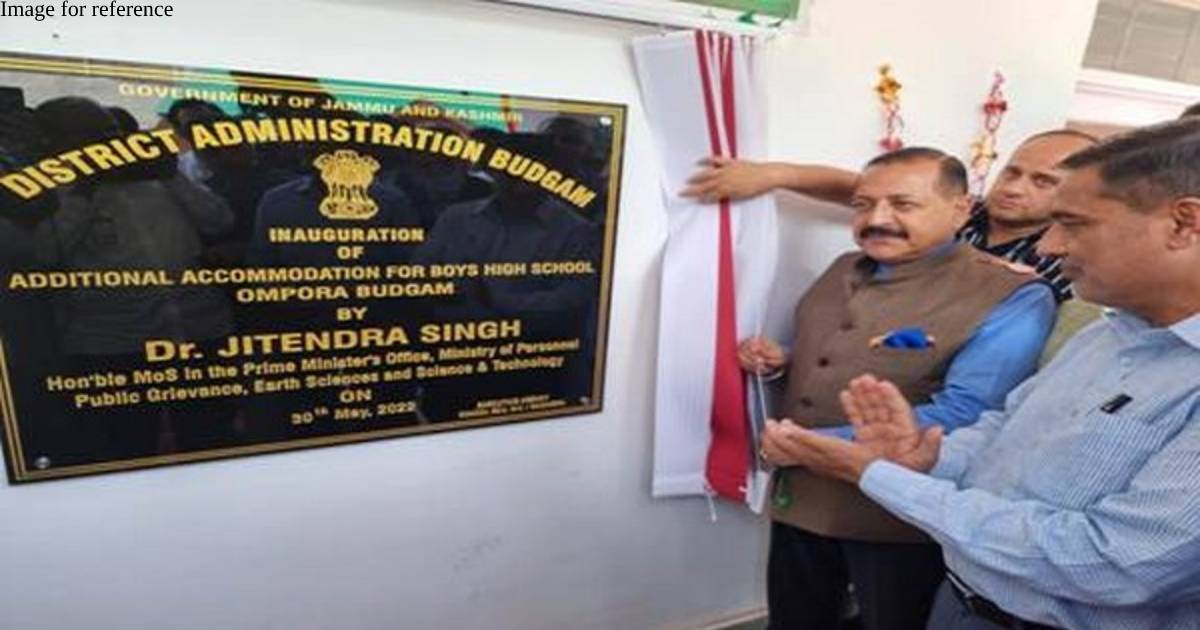Jitendra Singh inaugurates school building in J-K's Budgam